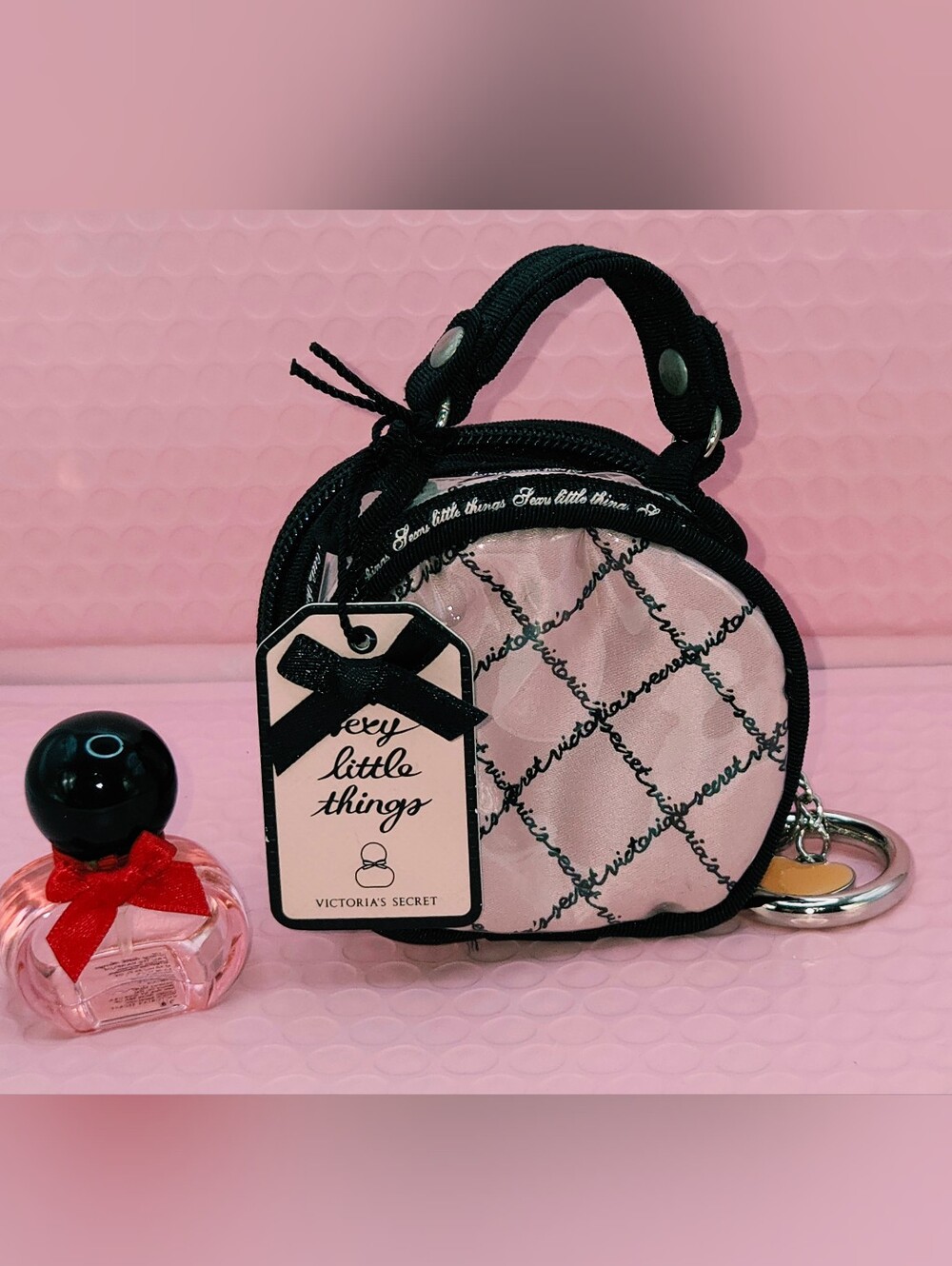 Victoria's Secret Sexy Little Things Zippered Keychain Pouch With EDP New!♡♡